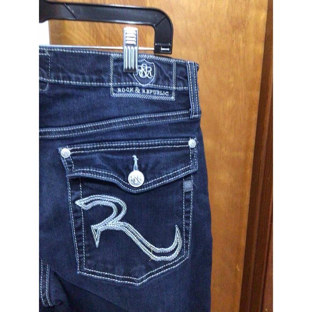 ROCK & REPUBLIC - Men's Dark Rinse Jeans - SIZE 34/34